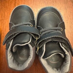 Stride Rite Black Baby Walker Shoes